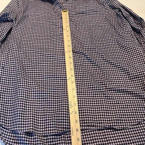 NWOT tyler böe Chatham Check Teri Top Lavender Size M - Picture 6 of 14